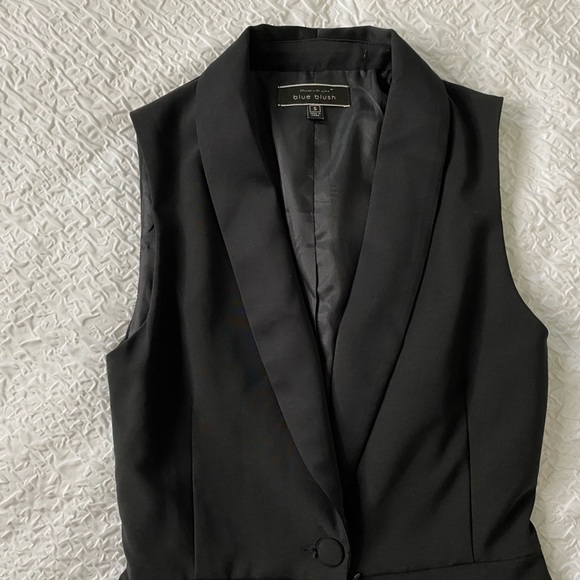 Elegant Cocktail Black Deep V-Neck Romper - Picture 11 of 11